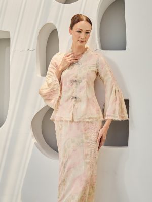 Elysia Kurung Beige Cream (2)