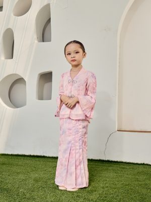 Elysia Kurung Kids Pink Candy (2)
