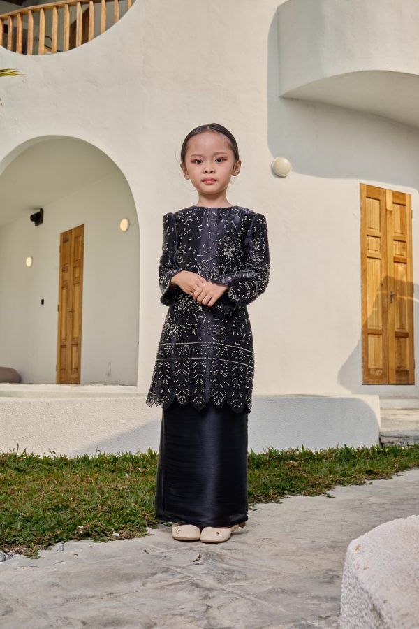 THALIA KURUNG BLACK (KIDS) RAYA 2026