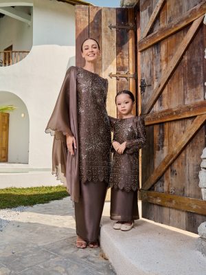 Thalia Kurung Rich Brown (7)