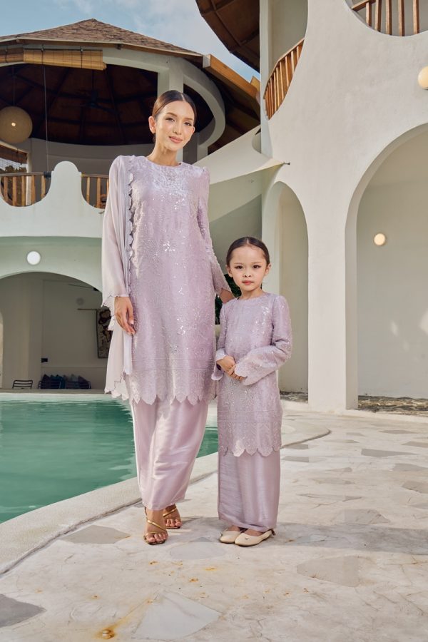THALIA KURUNG SOFT LILAC (ADULT) RAYA 2026